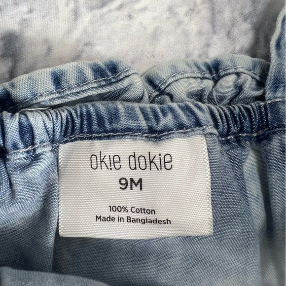 Okie Dokie summer denim top 9 Months - Picture 4 of 4